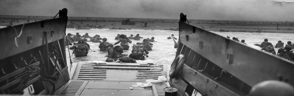 Into the Jaws of Death, Soldiers what they saw as they left amphibious ships to try to get into the mainland